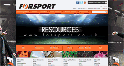 Desktop Screenshot of forsport.co.uk