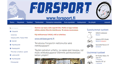 Desktop Screenshot of forsport.fi
