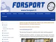 Tablet Screenshot of forsport.fi